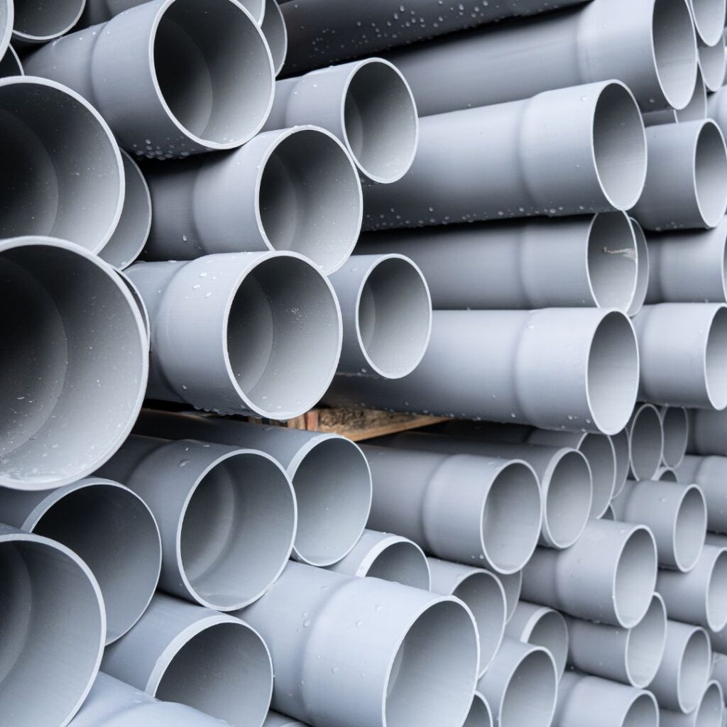 pipes stacked together
