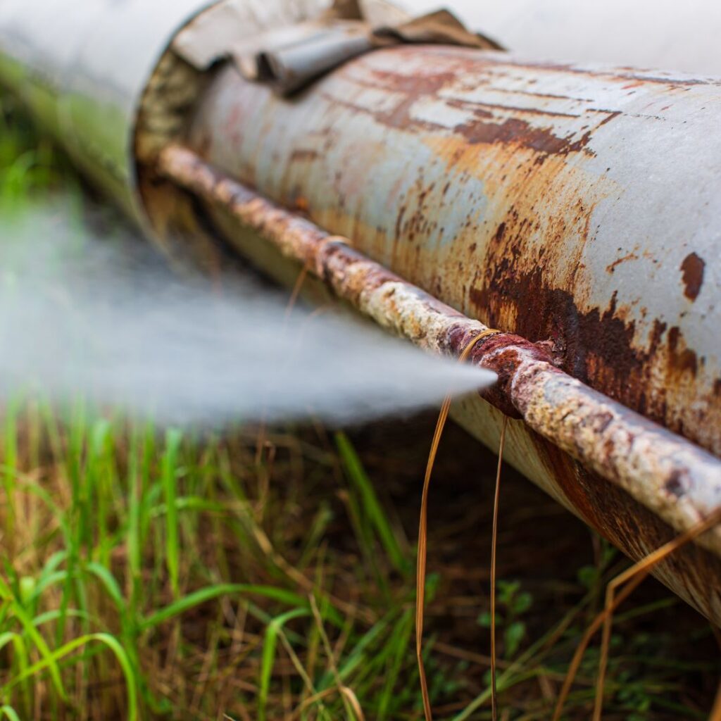 leaking pipe
