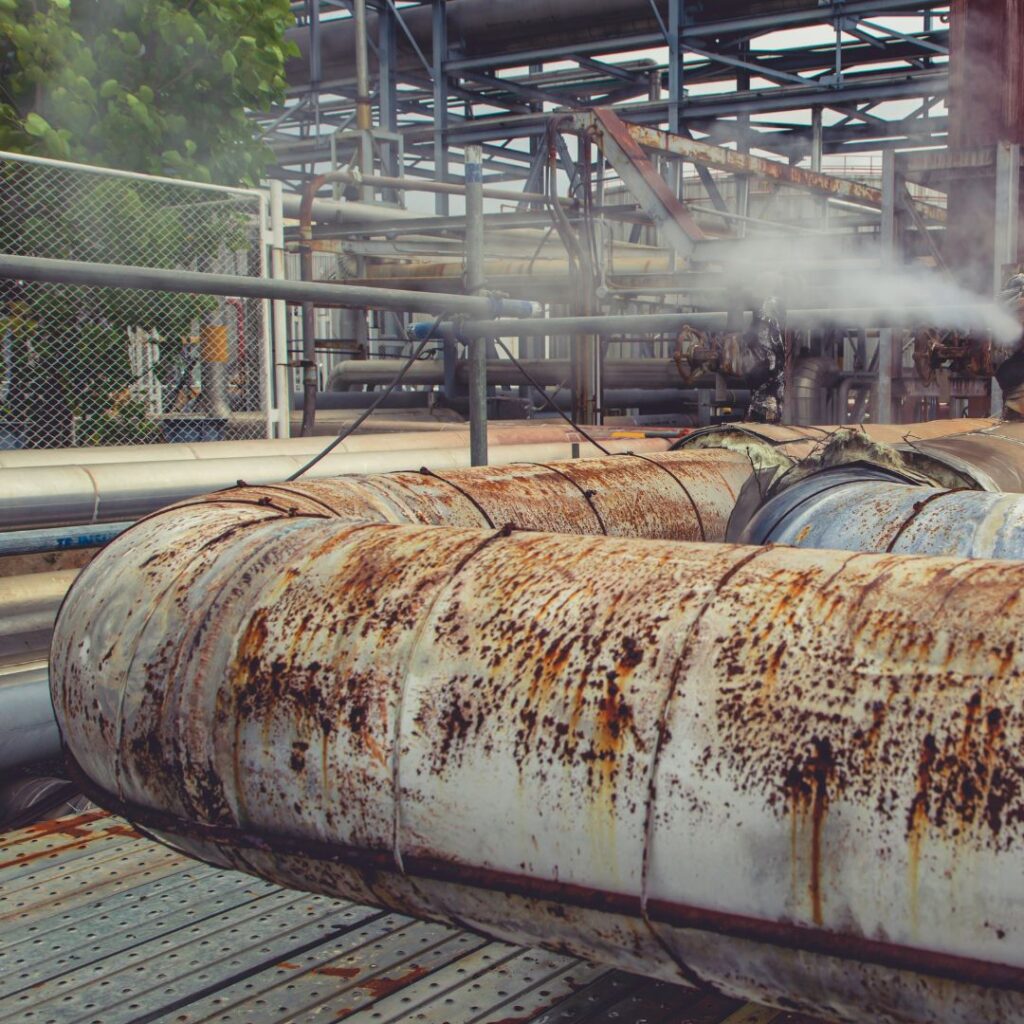 corroded pipeline